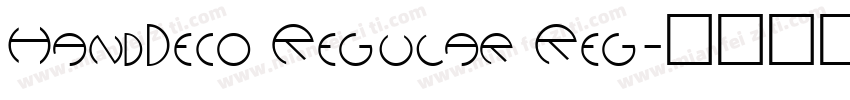 HandDeco Regular Reg字体转换
